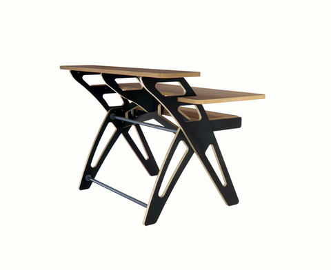 Zaor Studio Furniture srl desk Yesk 2 Black-oak