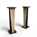 Zaor Studio Furniture srl stands Croce 42 Stands (pair) - SPECIAL DEAL Oak Black