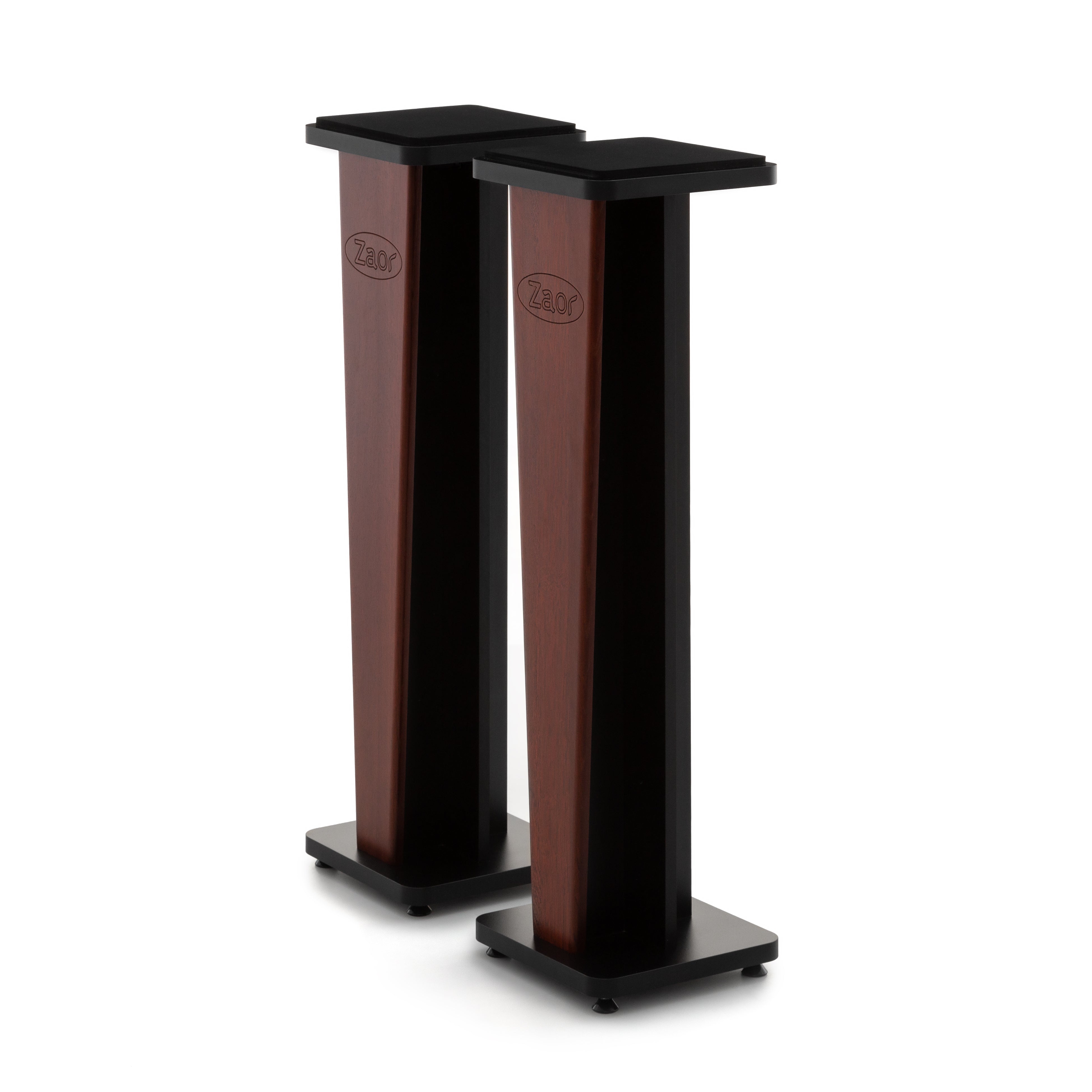 ZAOR Croce Stand 36 (pair)　Walnat/Black Croce Stands (Pair) – Zaor Furniture