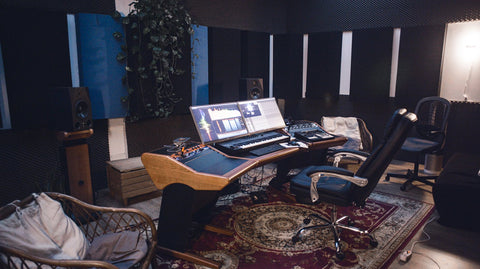 Zaor Onda angled and Miza stands mk3 studio setup