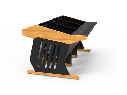 Zaor Studio Furniture srl desk Maestro 36 (Trio) Oak