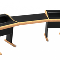 Zaor Studio Furniture srl desk Onda MKII Angled Oak