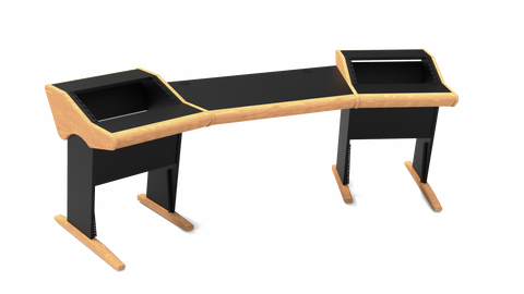 Zaor Studio Furniture srl desk Onda MKII Angled Oak