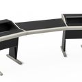 Zaor Studio Furniture srl desk Onda MKII Angled Silver