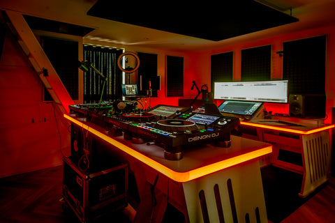 Terry Golden - 2 producer desks and a DJ desk