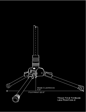 Zaor Studio Furniture srl accessories Triad Orbit T2 – Standard Tripod Stand